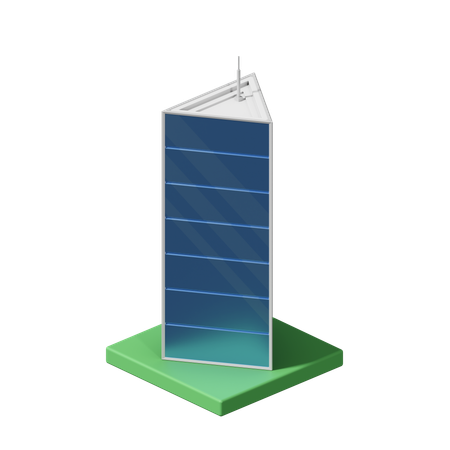 Edificio de oficinas  3D Icon