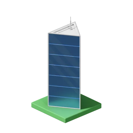 Edificio de oficinas  3D Icon