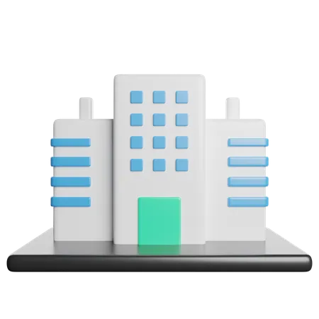 Edificio de oficinas  3D Icon