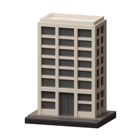 Edificio de oficinas  3D Icon