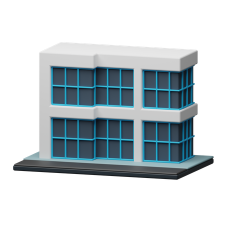 Edificio de oficinas  3D Icon