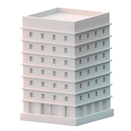 Edificio de oficinas  3D Icon