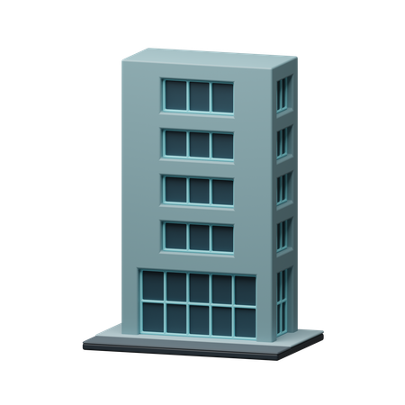 Edificio de oficinas  3D Icon