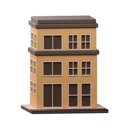 Edificio de oficinas  3D Icon