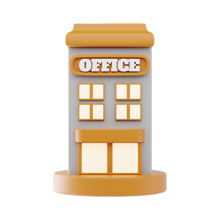 Edificio de oficinas  3D Icon