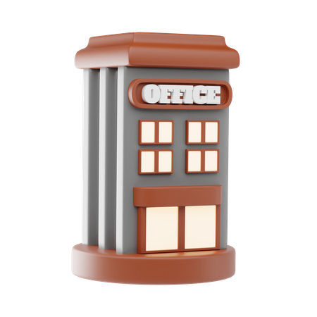 Edificio de oficinas  3D Icon