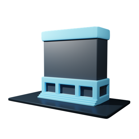 Edificio de oficinas  3D Icon