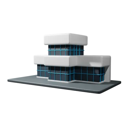 Edificio de oficinas  3D Icon