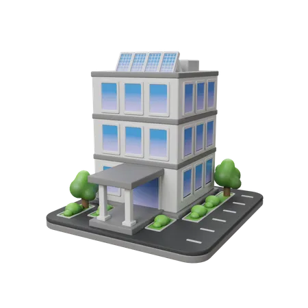 Edificio de oficinas  3D Illustration