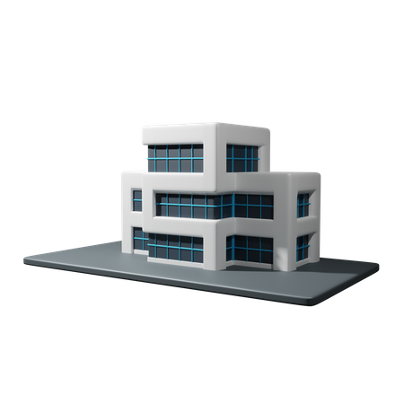 Edificio de oficinas  3D Icon