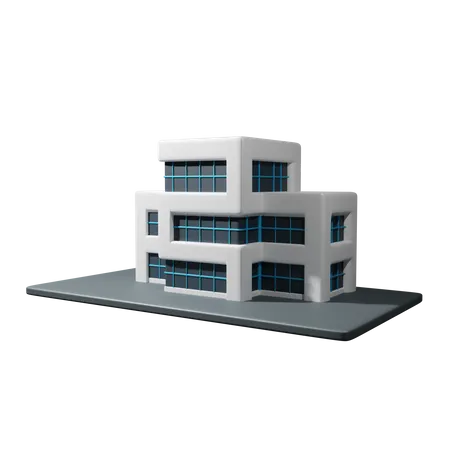 Edificio de oficinas  3D Icon