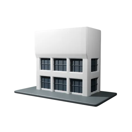 Edificio de oficinas centrales  3D Icon