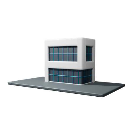 Edificio de oficinas centrales  3D Icon