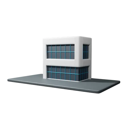 Edificio de oficinas centrales  3D Icon