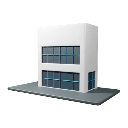 Edificio de oficinas  3D Icon