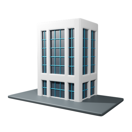 Edificio de oficinas  3D Icon