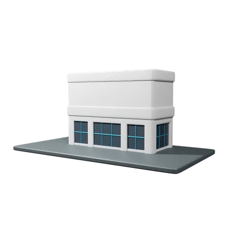 Edificio de oficinas centrales  3D Icon