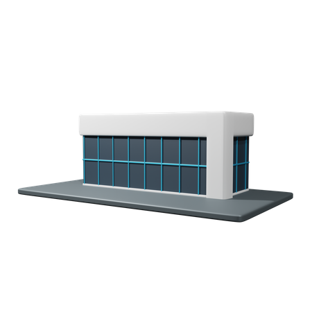 Edificio de oficinas  3D Icon