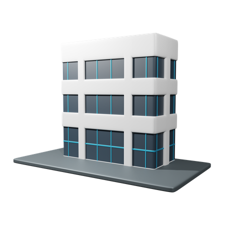 Edificio de oficinas  3D Icon