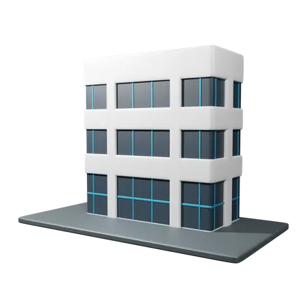 Edificio de oficinas  3D Icon