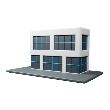 Edificio de oficinas  3D Icon