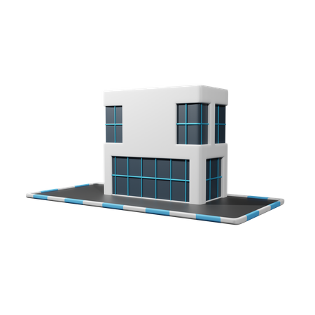 Edificio de oficinas  3D Icon