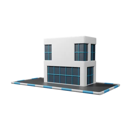 Edificio de oficinas  3D Icon