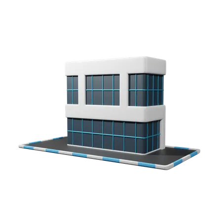 Edificio de oficinas  3D Icon