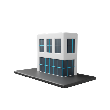 Edificio de oficinas  3D Icon