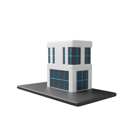 Edificio de oficinas  3D Icon