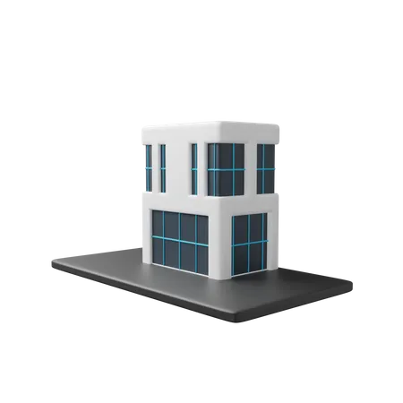 Edificio de oficinas  3D Icon