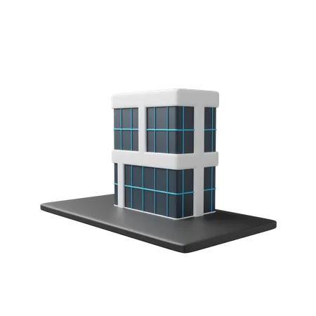 Edificio de oficinas  3D Icon