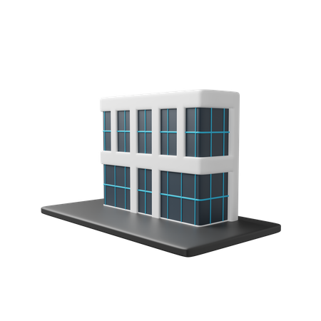 Edificio de oficinas  3D Icon