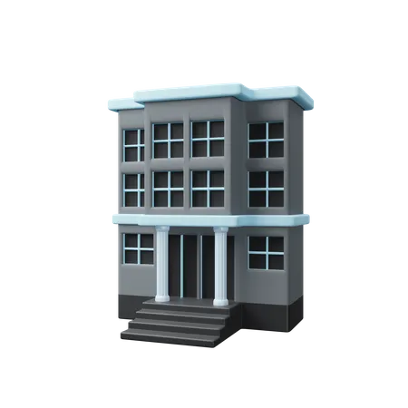 Edificio de oficinas  3D Icon