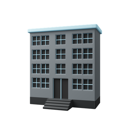 Edificio de oficinas  3D Icon