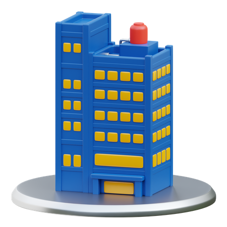 Edificio de oficinas  3D Icon