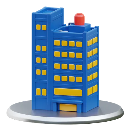 Edificio de oficinas  3D Icon