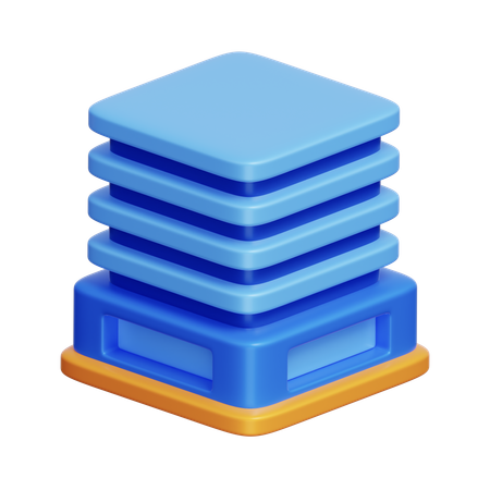 Edificio de oficinas corporativas  3D Icon