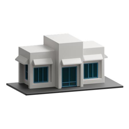 Edificio de restaurante  3D Icon