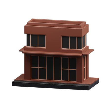 Edificio de tienda  3D Icon