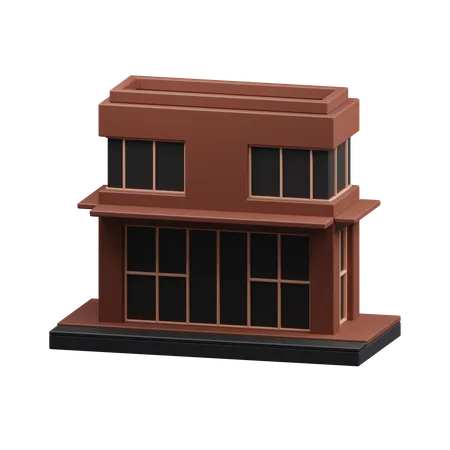 Edificio de tienda  3D Icon