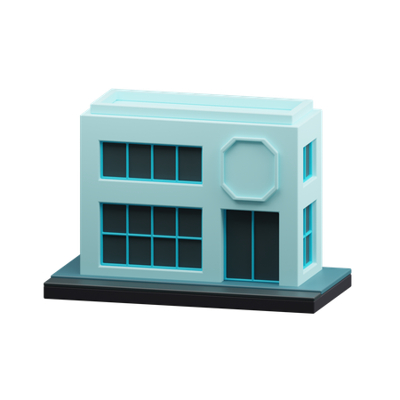 Edificio de tienda  3D Icon