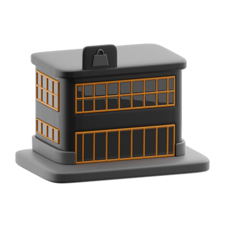 Edificio de tienda  3D Icon