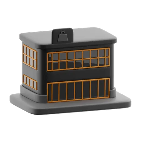 Edificio de tienda  3D Icon