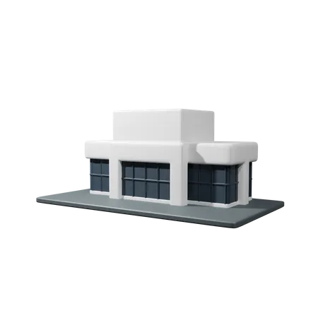 Edificio de tienda  3D Icon