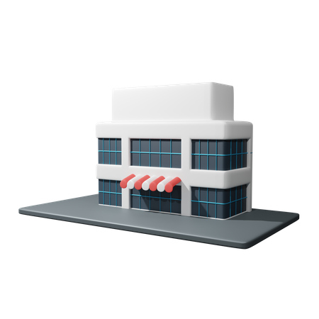 Edificio de tienda  3D Icon