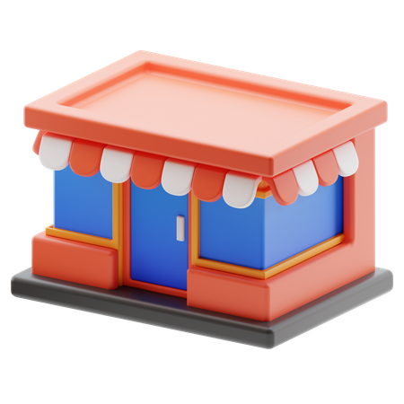 Edificio de tienda  3D Icon