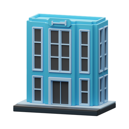 Edificio del hotel  3D Icon