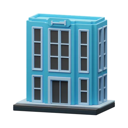 Edificio del hotel  3D Icon