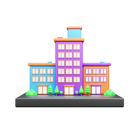 Edifício do hotel  3D Icon